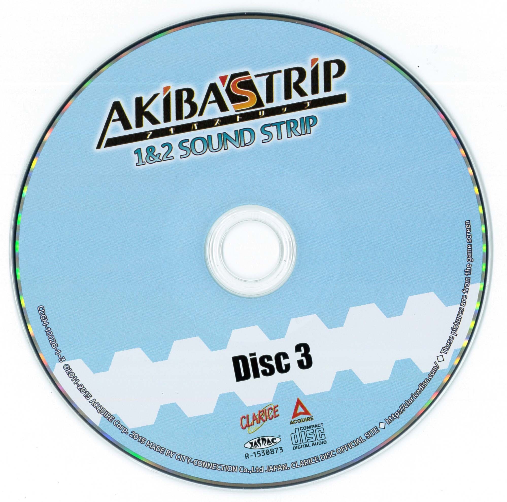 Akiba's Trip 1 & 2 Sound Strip, 3 CDs-LN, JAPAN Game Music